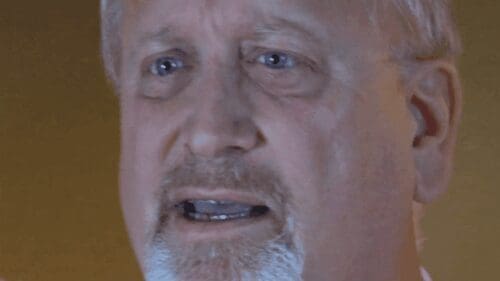 Actor Rick Gilbreath in a scene from the movie Apparition by Leesley Films.