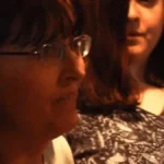 Actor Tammy Burke performing a scene in the movie Apparition, a Leesley Films production.