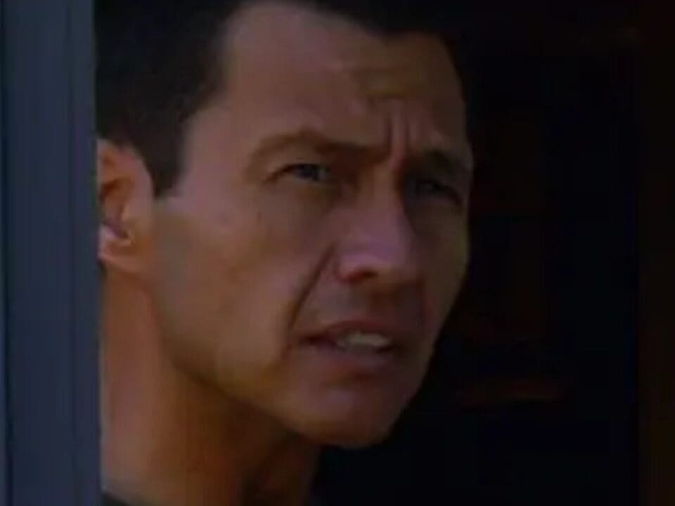 Actor Ted Perez on the set of the movie Apparition, a Leesley Films production.