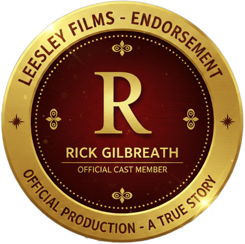 Official Cinematic Endorsement for Rick Gilbreath in the true story movie Apparition