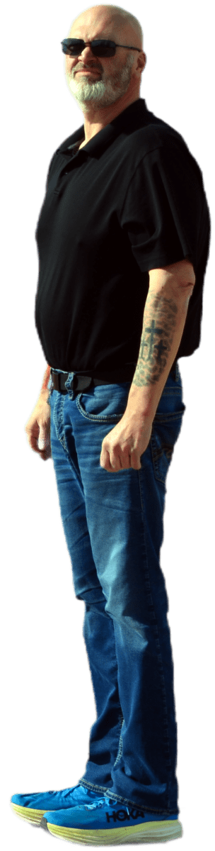 Actor Darren Sliva performing his lead role on the set of Apparition.