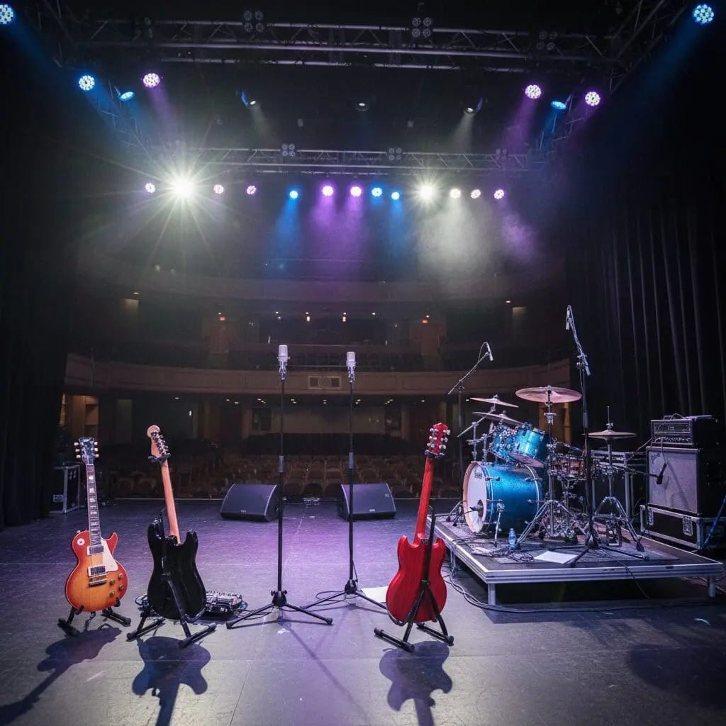 Live stream musicians application for the Apparition movie filming event.