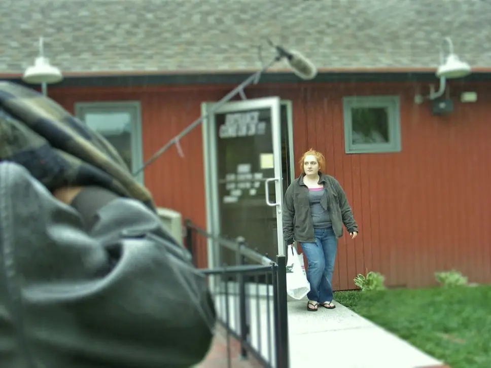 Melanie Jura performing in a scene from the movie Apparition.