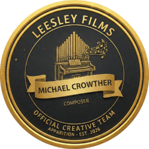 Official Creative Team seal for lead composer Michael Crowther for the Leesley Films production of Apparition.