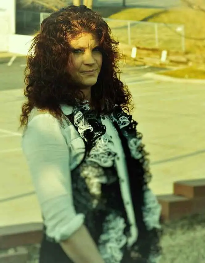 Teri Lundin-Woodrum on a photoshoot for the film.