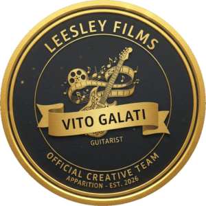 Official Creative Team seal for Vito Galati, featured guitarist for the Leesley Films production of Apparition.